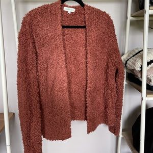 Burnt orange cozy cardigan